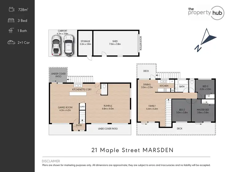 Floorplan of Homely house listing, 21 Maple Street, Marsden QLD 4132