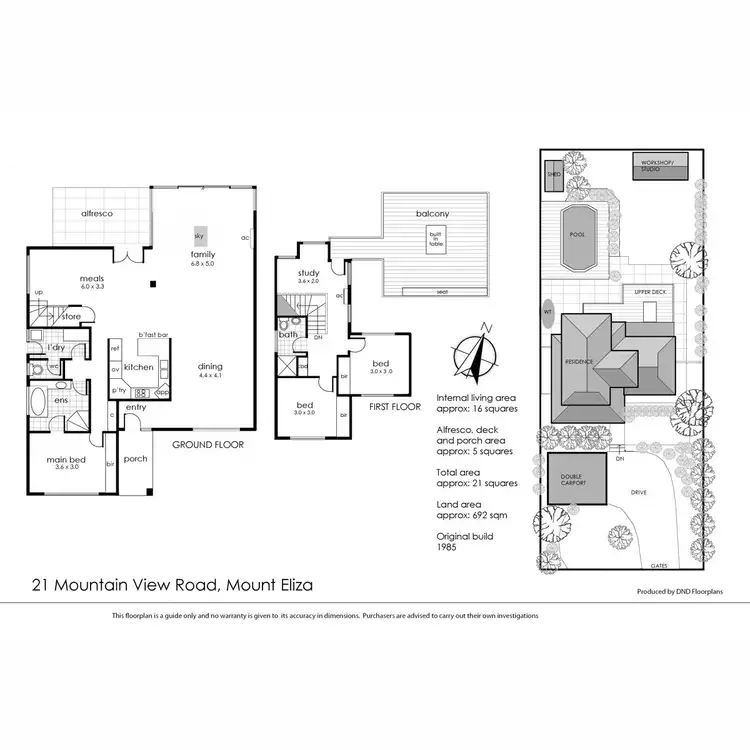 Floorplan of Homely house listing, 21 Mountain View Road, Mount Eliza VIC 3930