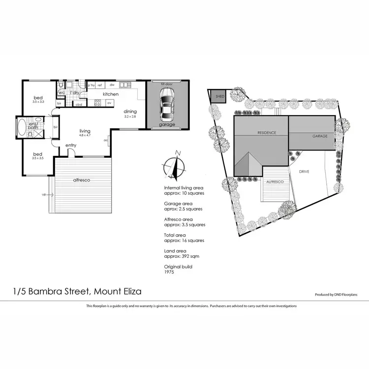 Floorplan of Homely unit listing, 1/5 Bambra Street, Mount Eliza VIC 3930