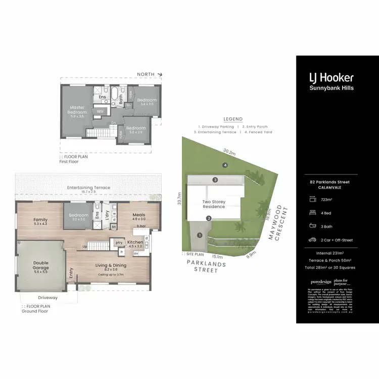 Floorplan of Homely house listing, 82 Parklands Street, Calamvale QLD 4116