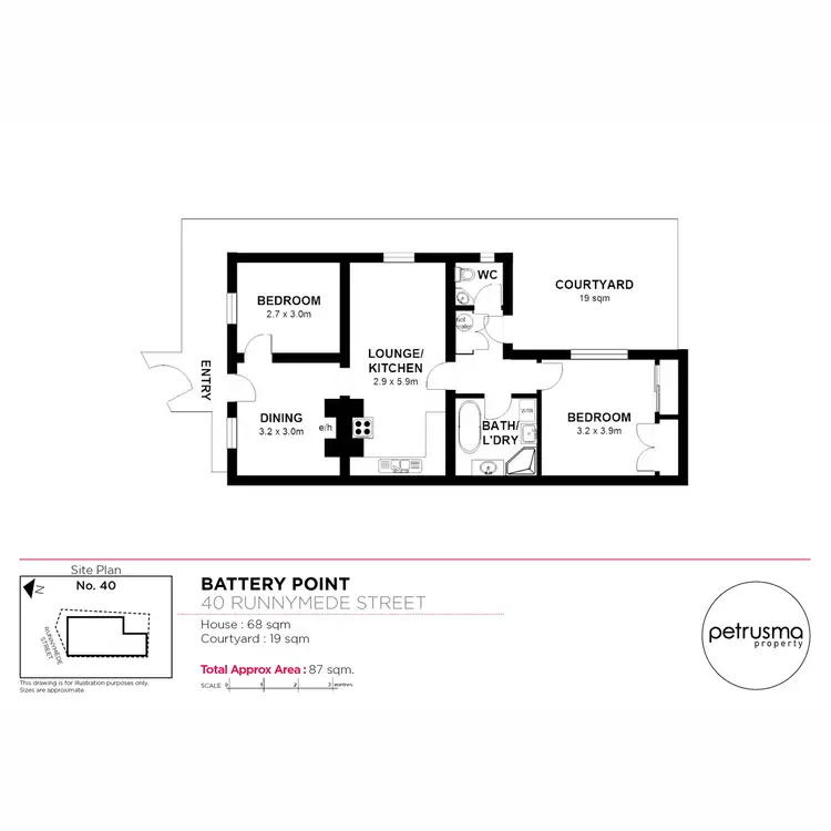 Floorplan of Homely house listing, 40 Runnymede Street, Battery Point TAS 7004