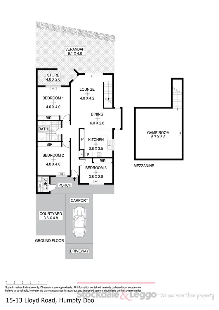 Floorplan of Homely unit listing, 15/13 Lloyd Road, Humpty Doo NT 836