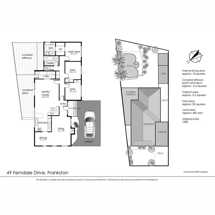 Floorplan of Homely house listing, 49 Ferndale Drive, Frankston VIC 3199