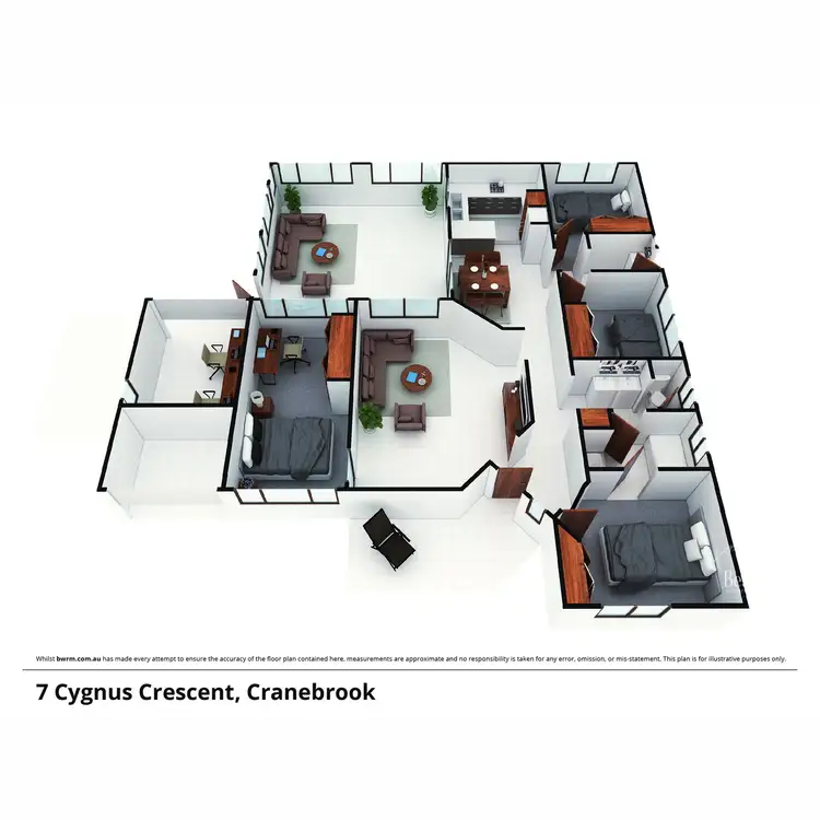 Floorplan of Homely house listing, 7 Cygnus Place, Cranebrook NSW 2749