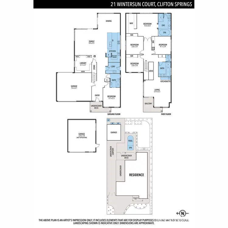 Floorplan of Homely house listing, 21 Wintersun Court, Clifton Springs VIC 3222