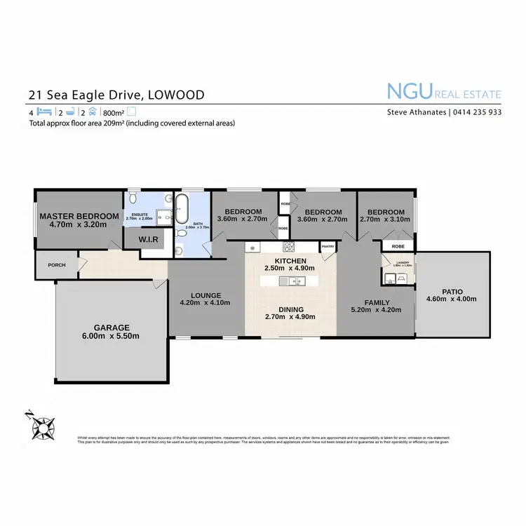 Floorplan of Homely house listing, 21 Sea Eagle Drive, Lowood QLD 4311
