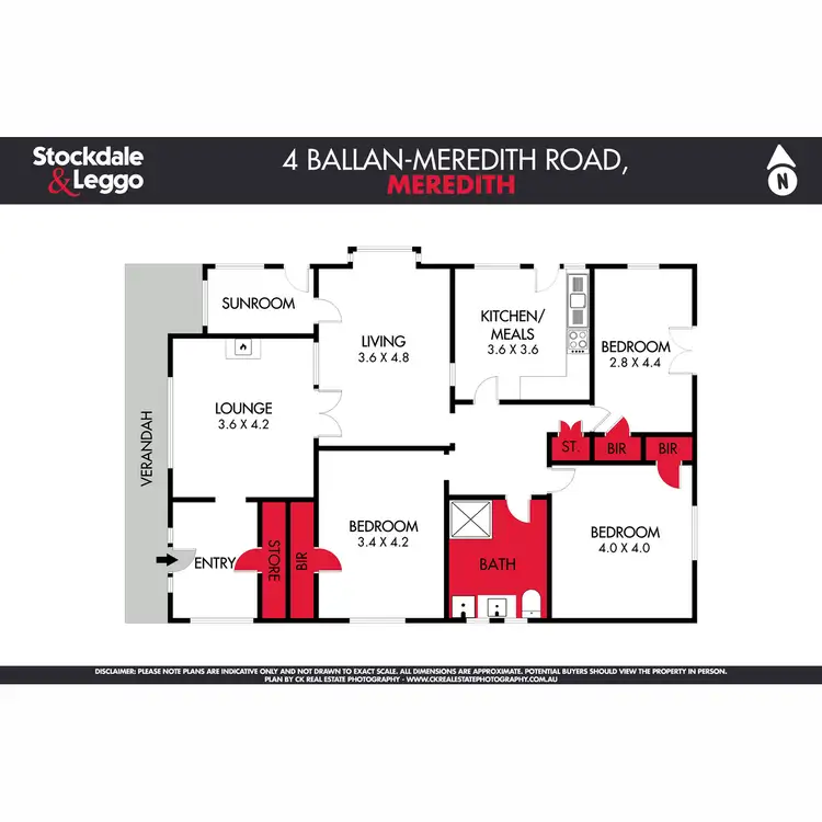 Floorplan of Homely house listing, 4 Ballan-Meredith Road, Meredith VIC 3333
