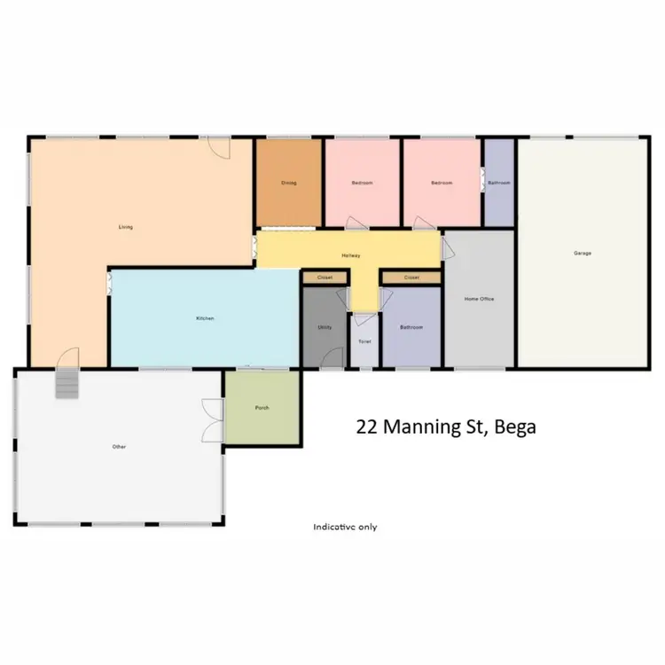Floorplan of Homely house listing, 22 Manning Street, Bega NSW 2550