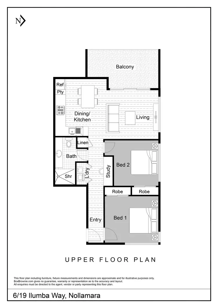 Floorplan of Homely unit listing, 6/19 Ilumba Way, Nollamara WA 6061