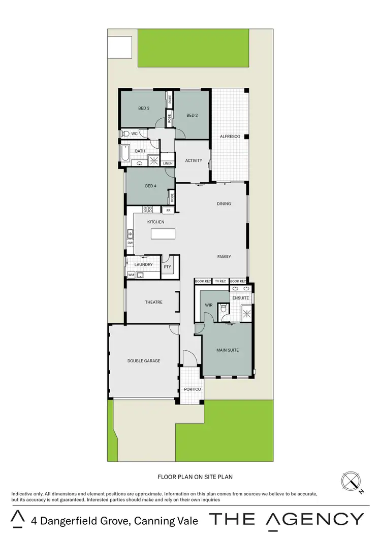 Floorplan of Homely house listing, 4 Dangerfield Grove, Canning Vale WA 6155