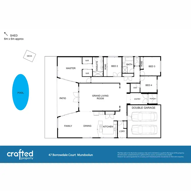 Floorplan of Homely house listing, 47 Borrowdale Court, Mundoolun QLD 4285