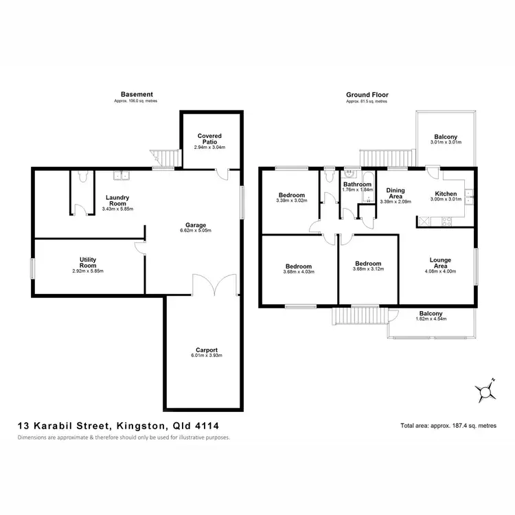 Floorplan of Homely house listing, 13 Karabil Street, Kingston QLD 4114