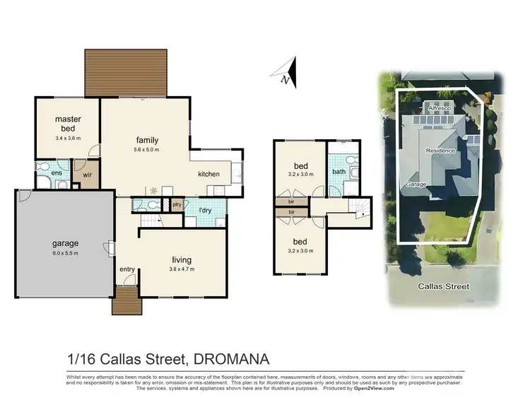 Floorplan of Homely townhouse listing, 1/16 Callas Street, Dromana VIC 3936