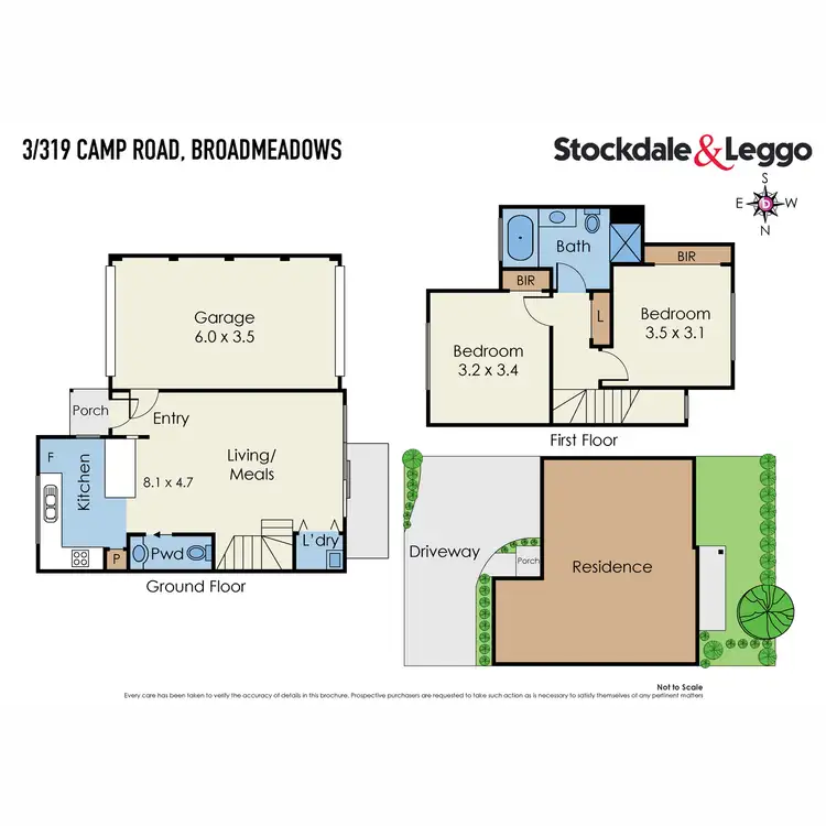 Floorplan of Homely townhouse listing, 3/319 Camp Road, Broadmeadows VIC 3047