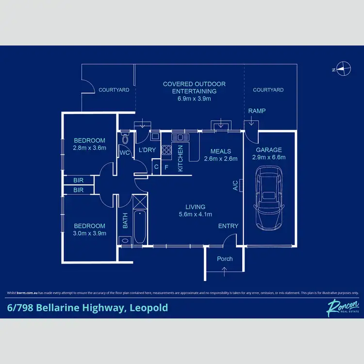 Floorplan of Homely unit listing, 6/798 Bellarine Highway, Leopold VIC 3224