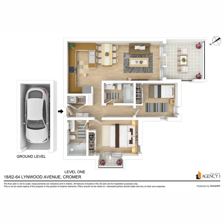 Floorplan of Homely unit listing, 18/62-64 Lynwood Avenue, Cromer NSW 2099