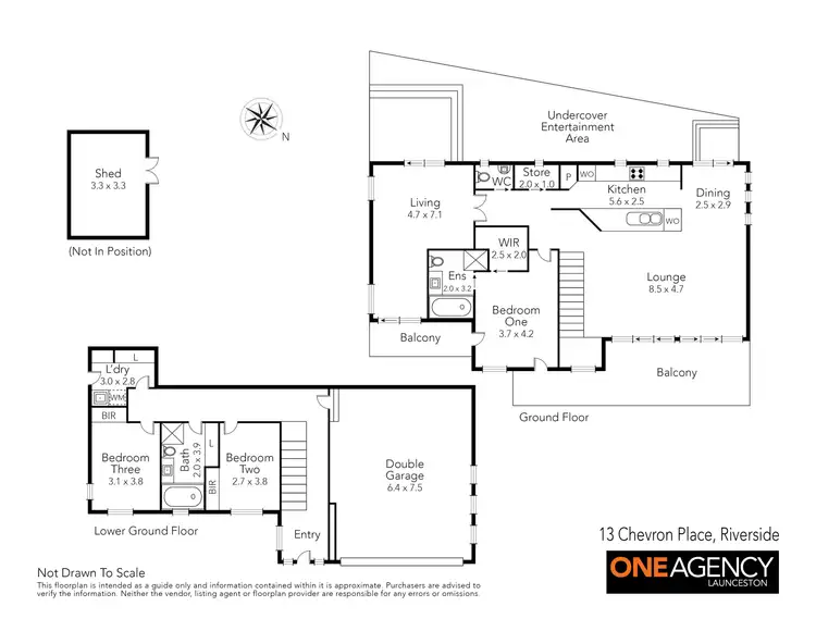 Floorplan of Homely house listing, 13 Chevron Place, Riverside TAS 7250