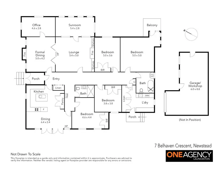 Floorplan of Homely house listing, 7 Belhaven Crescent, Newstead TAS 7250