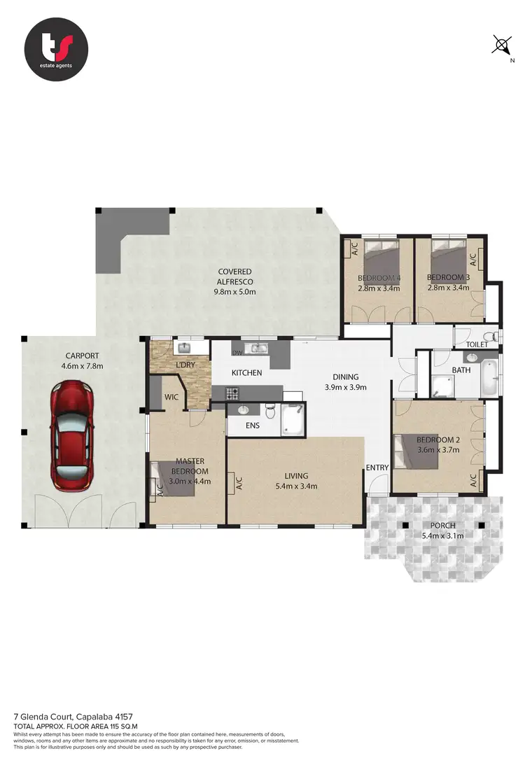 Floorplan of Homely house listing, 7 Glenda Court, Capalaba QLD 4157