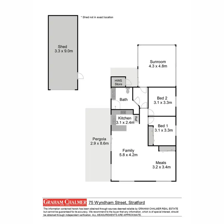 Floorplan of Homely house listing, 75 Wyndham Street, Stratford VIC 3862