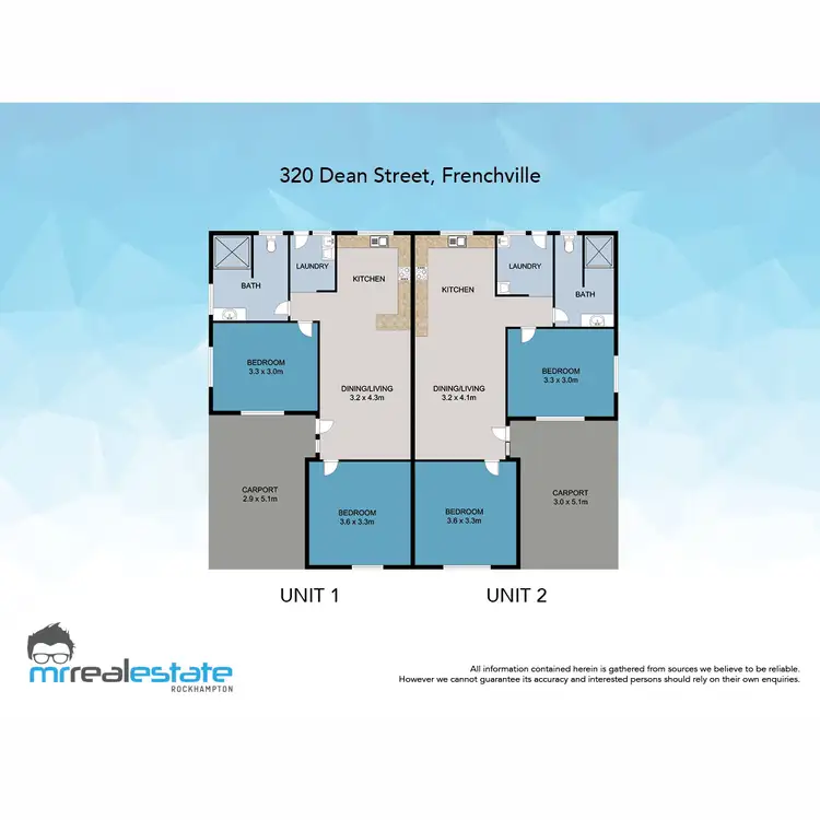 Floorplan of Homely unit listing, 320 Dean Street, Frenchville QLD 4701