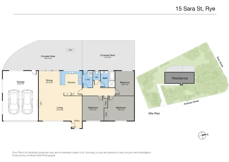 Floorplan of Homely house listing, 15 Sara Street, Rye VIC 3941