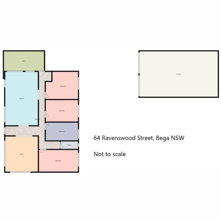 Floorplan of Homely house listing, 64 Ravenswood Street, Bega NSW 2550