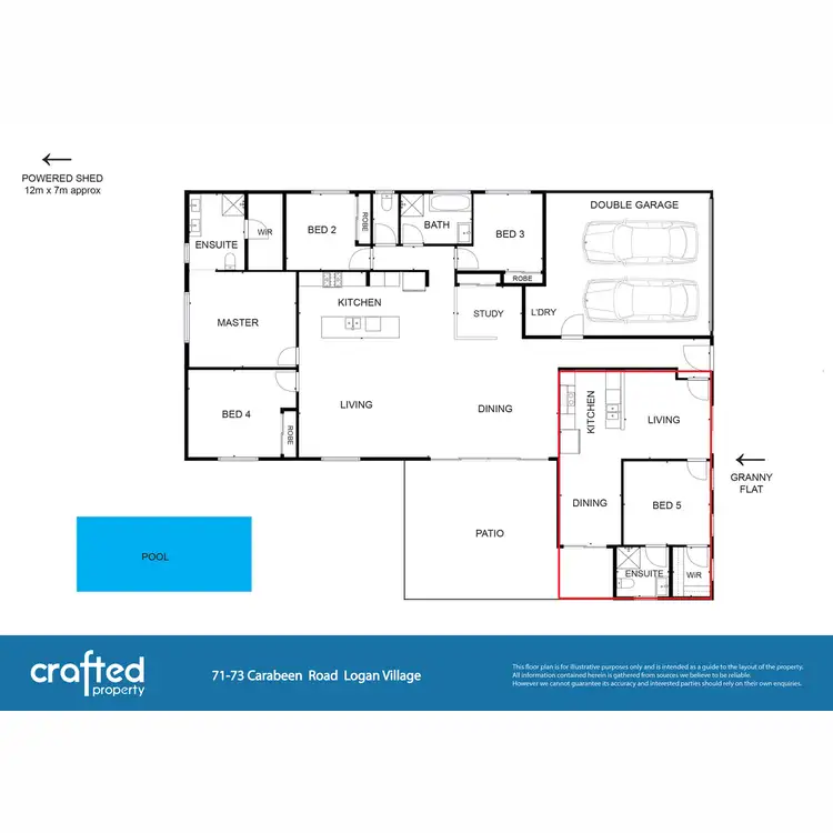Floorplan of Homely house listing, 71 Carabeen Road, Logan Village QLD 4207