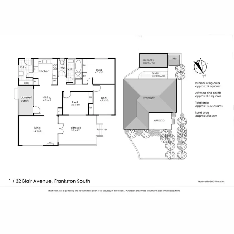 Floorplan of Homely unit listing, 1/32 Blair Avenue, Frankston South VIC 3199