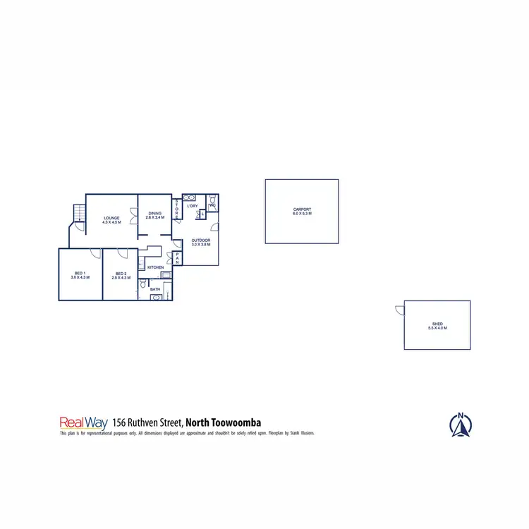 Floorplan of Homely house listing, 156 Ruthven Street, North Toowoomba QLD 4350