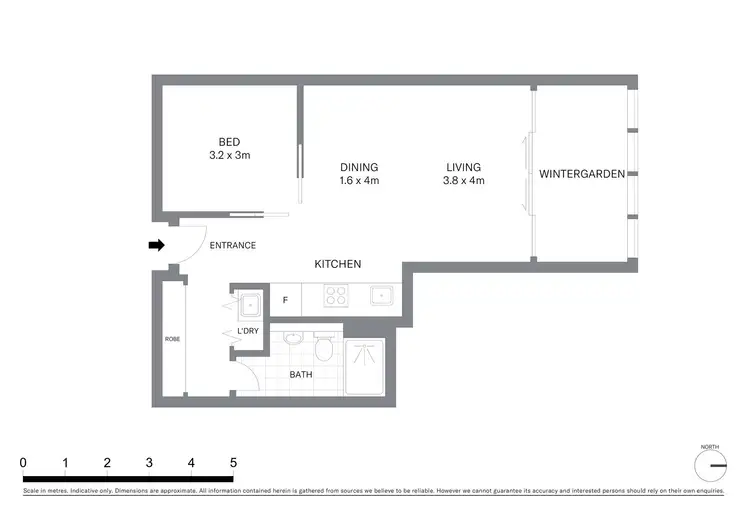 Floorplan of Homely apartment listing, 503/157 Liverpool Street, Sydney NSW 2000