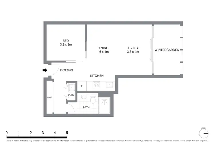 Floorplan of Homely apartment listing, 157 Liverpool Street, Sydney NSW 2000