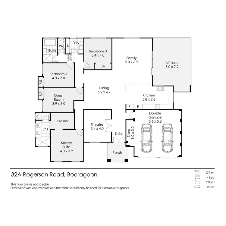 Floorplan of Homely house listing, 32A Rogerson Road, Booragoon WA 6154