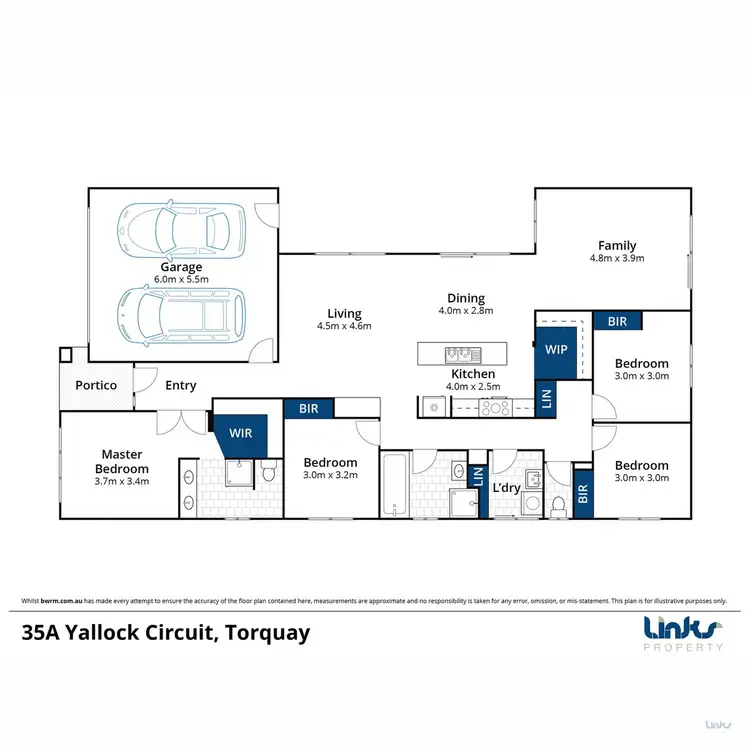 Floorplan of Homely house listing, 35A Yallock Circuit, Torquay VIC 3228