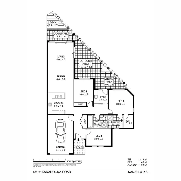 Floorplan of Homely villa listing, 6/162 Kanahooka Road, Kanahooka NSW 2530