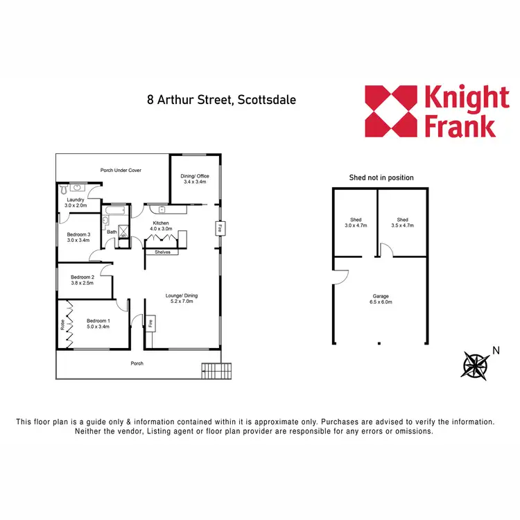 Floorplan of Homely house listing, 8 Arthur Street, Scottsdale TAS 7260