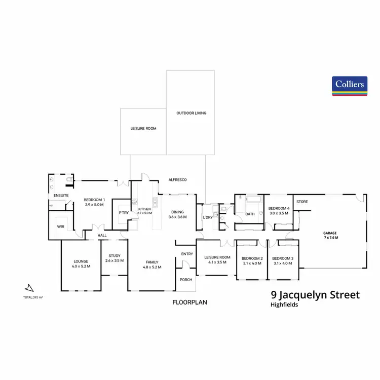 Floorplan of Homely house listing, 9 Jacquelyn Street, Highfields QLD 4352