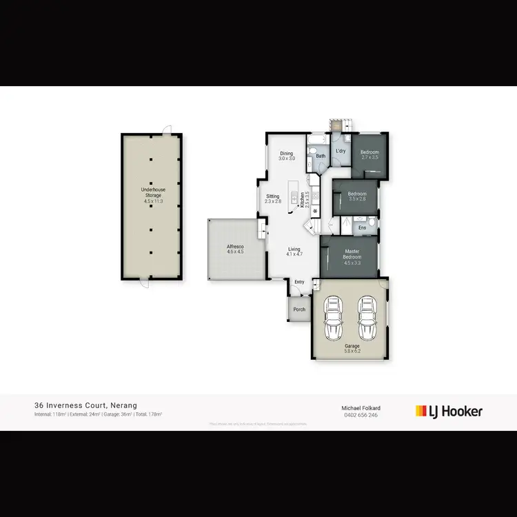 Floorplan of Homely house listing, 36 Inverness Court, Nerang QLD 4211