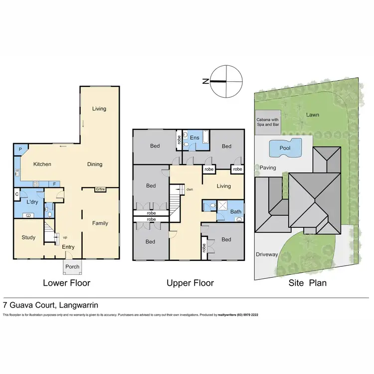 Floorplan of Homely house listing, 7 Guava Court, Langwarrin VIC 3910