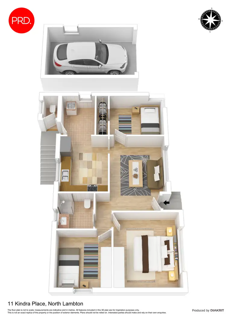 Floorplan of Homely house listing, 11 Kindra Place, North Lambton NSW 2299