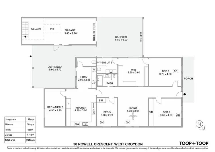 Floorplan of Homely house listing, 30 Rowell Crescent, West Croydon SA 5008