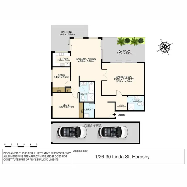 Floorplan of Homely unit listing, 1/26-30 Linda Street, Hornsby NSW 2077