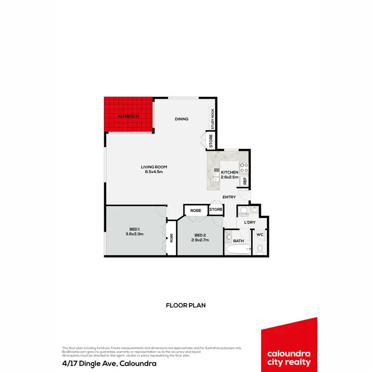 Floorplan of Homely unit listing, 4/17 Dingle Avenue, Kings Beach QLD 4551
