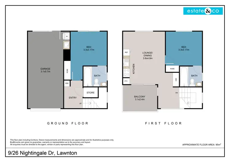 Floorplan of Homely unit listing, 9/26 Nightingale Drive, Lawnton QLD 4501