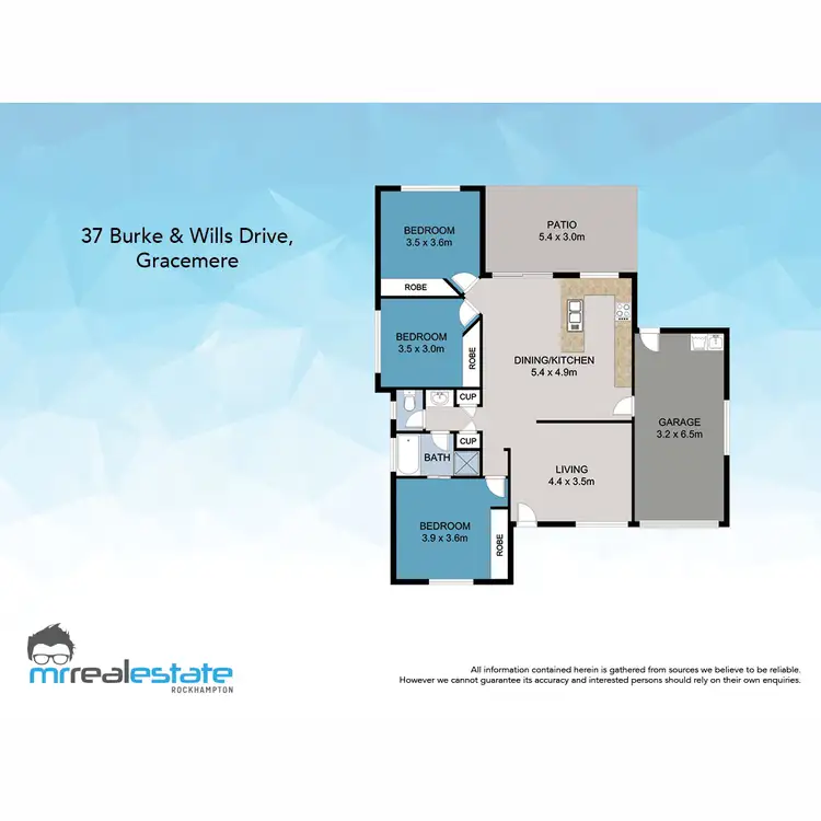 Floorplan of Homely house listing, 37 Burke & Wills Drive, Gracemere QLD 4702
