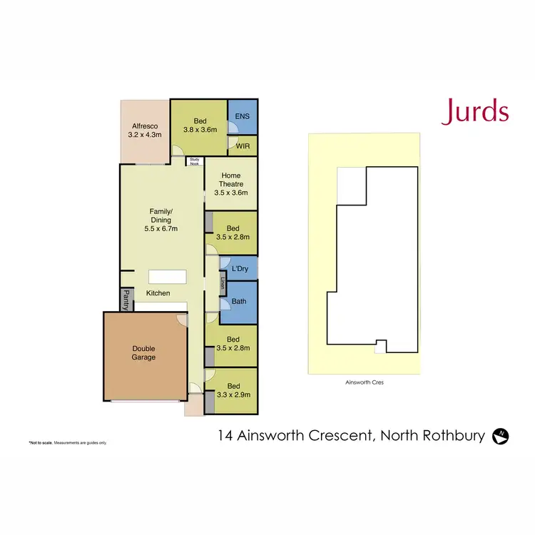 Floorplan of Homely house listing, 14 Ainsworth Crescent (Huntlee), North Rothbury NSW 2335