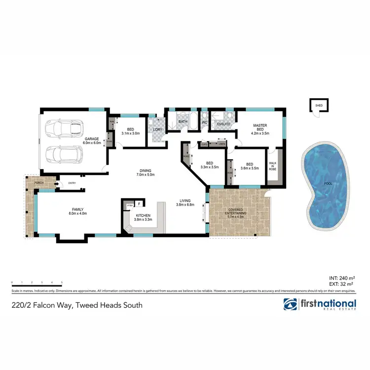 Floorplan of Homely house listing, 220/2 Falcon Way, Tweed Heads South NSW 2486