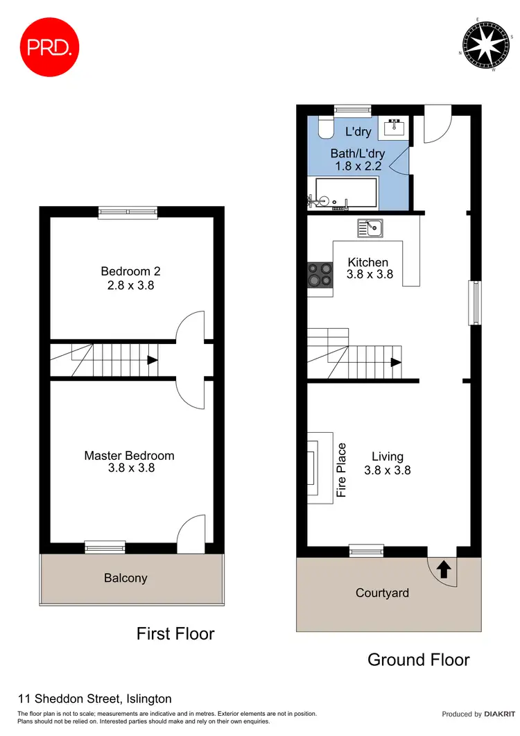Floorplan of Homely terrace listing, 11 Sheddon Street, Islington NSW 2296