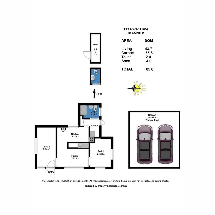 Floorplan of Homely house listing, 113 River Lane, Mannum SA 5238