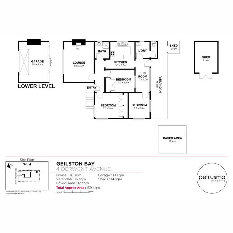 Floorplan of Homely house listing, 4 Derwent Avenue, Geilston Bay TAS 7015